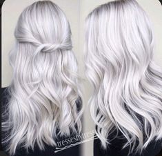 Women Haircut, Long White Hair, Silver Blonde Hair, Icy Blonde Hair, White Blonde Hair, Layered Hairstyles, Silver Blonde, Icy Blonde, Platinum Hair