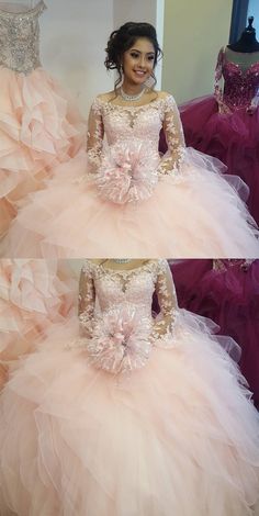 Puffy sleeves Quinceanera Dresses Quinceanera Dresses Blush, Cheap Quinceanera Dresses, Quinceanera Stuff, Xv Dresses, Quince Cake, My Quinceanera, Quincenera Dresses, Sweet 15 Dresses, Quinceñera Dresses