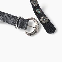 Enhance your wardrobe with our Genuine Leather Belt, featuring intricate metallic details and striking blue decorative stones. This belt is designed to make a statement with its unique style, combining a luxurious black leather with eye-catching accents. Premium Quality & Materials: Crafted from high-quality genuine leather, this belt offers durability and a luxurious feel, ensuring it remains a standout accessory for years to come. Distinctive Design: The black leather is complemented by a deta Decorative Stones, Black Leather Belt, Genuine Leather Belt, Stone Decor, Black Ribbon, Stylish Accessories, High Quality Leather, Leather Belt, The Black