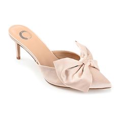 Wide Width Heels, Pink Mules, Heels Online, Pumps Heels Stilettos, Bow Heels, White Pumps, Pink Heels, Stiletto Pumps, Cloud 9