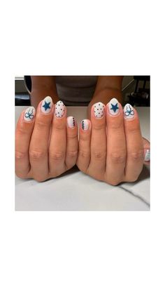 Preppy Nails, Teen Nails, Navy Nails, Beachy Nails, Milky Nails, Hello Nails, Girly Acrylic, Cute Simple Nails, Cute Nail Ideas