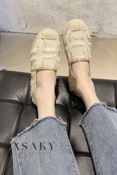 Lasaky - Premium Slip-On Loafer Shoes with Flat Sole and Fisherman Moccasin Design Shoes Dressing, Heels Patterns, Flats Outfit, Dressing Style, Shoe Sole, Loafer Shoes, Moccasins, Leather Upper, Heel Height