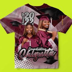 3d Graduation 3d T-shirt Customizable Short Sleeve T-shirt With Sublimation Design, Graduation Shirts Ideas, 3d Graduation Shirts, Graduation Shirts For Family, Graduation Stoles, Graduation Tshirts, Louis Vuitton Iphone Wallpaper, Grad Shirts, Senior Szn