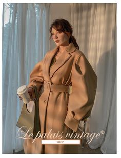 Everyday Outfit, Professional Outfits, Good Girl, Lantern Sleeve, Lantern Sleeves, Style Elegant, French Style, Long Coat, Autumn And Winter