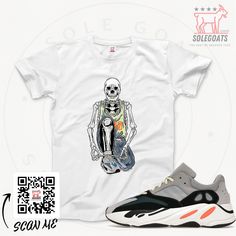 Introducing Sole Goats, the shirt brand that matches your sneakers! We believe that fashion should be fun and easy, so we designed our shirts to perfectly complement your kicks. Whether you're rocking Jordans or Yeezys, we've got a shirt that will make your outfit pop. Our shirts are made from high-quality materials and come in a variety of colors and styles to suit any taste. And because we know that comfort is key, our shirts are super soft and lightweight, making them perfect for everyday wea Sneaker Gift Ideas, Wave Runner, Yeezy 700, Sneaker Tee, Yeezy 350, Grey Sneakers, Bear T Shirt, Custom Tees, Matching Shirts