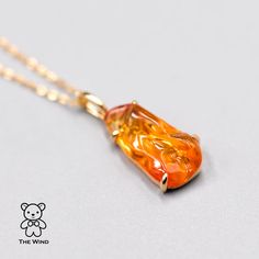 Mexican Fire Opal Necklace Fine Jewelry Amber Necklaces As Gift, Formal Amber Necklace In Fine Jewelry Style, Luxury Amber Necklace For Anniversary, Luxury Amber Necklaces For Anniversary, Luxury Citrine Gemstone Necklace, Elegant Orange Necklace With Polished Finish, Polished Amber Citrine Necklace, Formal Amber Birthstone Necklace, Amber Birthstone Necklace For Formal Occasions