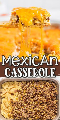 mexican casserole with ground beef and cheese