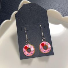 Pink cake earrings #kawaii #foodie Cake Earrings, Earrings Kawaii, Pink Cake, Women's Jewelry, Women Jewelry, Cake, Pink, Kawaii