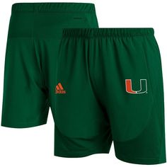 Practice your skills or work out comfortably while wearing these Miami Hurricanes Sideline training shorts from adidas. They absorb moisture using AEROREADY technology that keeps you feeling dry. The elastic waistband also allows for flexible movement in these Miami Hurricanes shorts.Practice your skills or work out comfortably while wearing these Miami Hurricanes Sideline training shorts from adidas. They absorb moisture using AEROREADY technology that keeps you feeling dry. The elastic waistba Shorts Collection, Sneaker Dress Shoes, Brooklyn Nets, Tall Jeans, Training Shorts, Mens Big And Tall, Bottom Clothes, Big And Tall, Men's Shorts