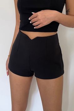 Item Type: TopsMaterial: 90% Rayon, 10% SpandexPattern: PlainColor: Black, GraySize: S,M,L Size (CM): Length Waist Hip S 25 60 84 M 26 62 86 L 27 64 88 High Stretch Black Pants With Built-in Shorts, Black Stretch Bottoms With Built-in Shorts, Black Stretch Pants With Built-in Shorts, Fitted Black Bottoms With Built-in Shorts, Black High Stretch Pants With Built-in Shorts, Trendy Fitted Bottoms With Short Inseam, Fitted Elastane Shorts For Night Out, Chic Elastane Shorts With Short Inseam, High Waist High Stretch Elastane Shorts