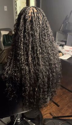 #hairstyles #hair #blackwomenhairstyles #hairinspo #islandtwist #boho Black Hairstyles Passion Twist, Aztec Braids Black Women, Bohohemian Twist, Hairstyles With Afro Twist Hair, Sangalease Twist, Chocolate Brown Passion Twists, Protective Hairstyles To Grow Hair, Goddess Braids Twist, Passion Goddess Twist