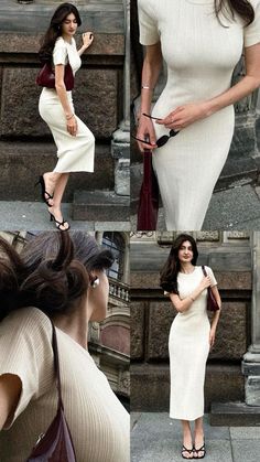 Elegant Minimalist Outfit, Minimalist Gown, Outfit Minimalist, Neat Casual Outfits, Elegant Outfit Classy, Elegant Dresses Classy, Aesthetic Outfit Ideas, Stylish Photo Pose, Easy Trendy Outfits