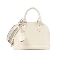 Louis Vuitton Epi Alma Bb M58706 Bag - Quartz/Silver Size: Width X Height X Width (Gusset): 23cmx16cmx11cm Handle: 25cm Strap: 110cm Alma Bb, Bags Louis Vuitton, Louis Vuitton Bags, Louis Vuitton Bag, White Color, Limited Time, Color White, Bag Lady, Louis Vuitton