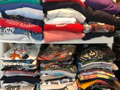 This listing is for a combination of thrifted t-shirts and crewneck sweatshirts! You pick the size and how many sets you want in the drop down menu. It's like a present for yourself, or a perfect gift for someone cool in your life. Size up for oversized fit. I typically pick novelty animal/travel/cottage/cartoon/music/sports/holiday/Harley etc.  If you have a style preference I encourage you to leave a note on your order! I do my best to fulfill requests but they are not guaranteed, it depends on what I have on hand at the moment. If you're open to multiple sizes let me know that too, there's a better chance I'll have what you like. Sizing is considered unisex. Sizing is based on measurements more than what the vintage tag says. If your size is not listed, it is sold out for now, check bac Shirt Thrift, Cartoon Music, Skater Shirts, Etiquette Vintage, Vintage Crewneck Sweatshirt, 90s Skater, Vintage Thrift, Grand Rapids Mi, Vintage Crewneck