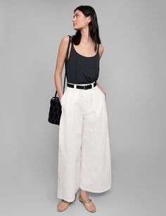 White Wide Leg Pants Wide Leg Pleated Pants, White Wide Leg Pants, Oversized Vest, Wide Leg Linen Pants, Caramel Brown, Pleated Pants, Midi Maxi Dress, Knit Shirt, Long Blouse