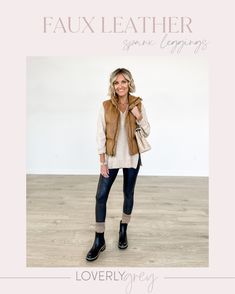 Shop Oversized Sweater - Light beige - … and other curated products on LTK, the easiest way to shop everything from your favorite creators. Oversized Sweater, Light Beige, Fall Outfits, Faux Leather, My Style, Leather, How To Wear