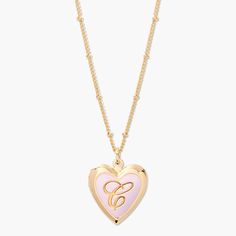 Straight from the heart, this necklace is a must have. We have fallen in love with the 14k gold plated heart shaped pendant that is engraved with your or a special someone’s initials on a long cable chain. This pendant makes a sweet gift for the one you love! Gold Initial Necklace For Valentine's Day, Apt Layout, Enamel Locket, Preppy Jewelry, Straight From The Heart, Heart Shaped Pendant, Heart Shaped Jewelry, Dope Jewelry, Gold Heart Necklace