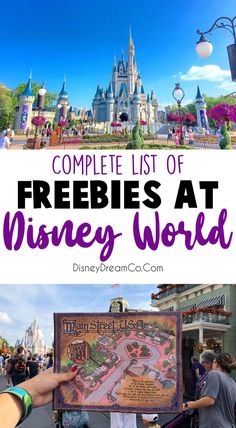 the complete list of freebies at disney world