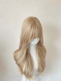 Achieve a cute and lovely Barbie-inspired look with our Madison Sweetheart Long Curly Blond Wig. Perfect for daily wear, this wig offers a coquette core style that exudes adorable and sweet looks. The lace cap made it easier and stable to wear, the scalp is designed after the real human simulated scalp Wig cap is included with the wig purchase No other accessories included for the wig Gyaru Wigs, Blond Wig, Cute Wigs, Aesthetic Hairstyles, Coquette Core, Barbie Inspired, My Little Pony Characters, Lace Caps, Wig With Bangs