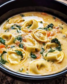 Italian Tortellini Soup\n1 lb ground meat\n1 onion\n2 carrots\n2 celery\n4 garlic\n1 tsp Italian seasoning\n2 tsp bouillon powder\nSalt\nBeef broth\nCornstarch\nEvaporated milk\nTortellini\nSpinach Creamy Spinach Tortellini, Soup With Cheese Tortellini, Italian Tortellini Soup, Soup With Cheese, Italian Tortellini, Salt Beef, Spinach Tortellini Soup, Spinach Tortellini, Cheese Tortellini