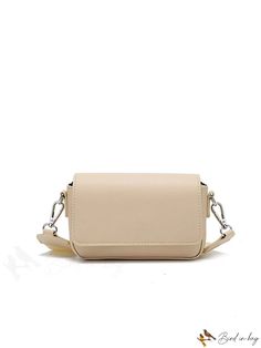 BirdinBag - Compact Flap Waist Bag Rectangular Satchel With Cell Phone Pocket For Shopping, Beige Satchel Shoulder Bag With Cell Phone Pocket, Beige Rectangular Shoulder Bag With Mobile Phone Bag, Beige Rectangular Shoulder Bag With Cell Phone Pocket, Versatile Beige Crossbody Box Bag, Beige Rectangular Box Bag For Mobile Phone, Everyday Mobile Phone Clutch Bag, Beige Shoulder Bag With Cell Phone Pocket, Beige Rectangular Bag With Cell Phone Pocket