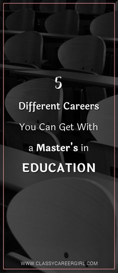 5 Careers You Can Get With A Master's In Education - Classy Career Girl Masters In Teaching, Business Degree Career, Fun Careers, Alternative Jobs For Teachers, Resume Examples For Jobs, Teachers Must Haves, Masters Of Education, Resume Examples Skills, Student Resume Examples