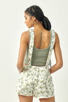 Overall Shorts, Boho Shorts, Lace Shorts, Backless Dress, Paisley, Overalls, Floral Print, High Rise, Rompers