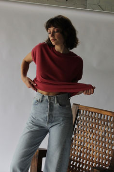 The distinct details of the Ease Tee elevate the style of a classic piece. Whether worn as a layer or on its own, this soft low gauge knit cotton has a perfectly worn-in look and feel. Featuring a dropped shoulder dolman sleeve and relaxed fit. Oversized Effortless T-shirt For Fall, Relaxed Fall Tops For Casual Gatherings, Relaxed Tops For Casual Fall Gatherings, Versatile Oversized T-shirt For Everyday, Relaxed Fit Crew Neck Knit Top For Layering, Effortless Oversized Top For Layering, Relaxed Everyday Tops For Fall, Relaxed Drop Shoulder Tops For Fall, Effortless Oversized T-shirt For Layering