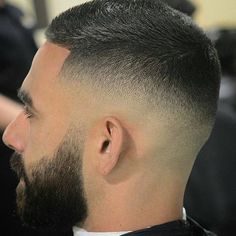 Crew Cut Haircut, Buzz Haircut, Fade Haircut Styles, Beard Hairstyle