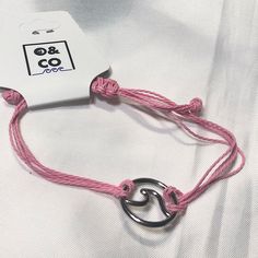 New With Gift Bag. Pink And Silver Adjustable Bracelet. Ocean And Co. Items Are No Longer Made So They Are Rare And Collectible Bracelet Ocean, Small Bracelets, Bracelet Display, Kids Bracelets, Gold Bead Necklace, Jewelry Sale, Necklace Display, Pink And Silver, Bracelet I