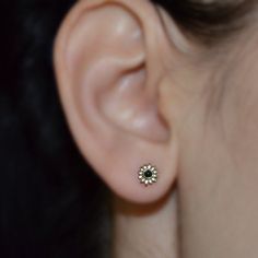 "Simple and very elegant 14k Gold Filled onyx nose stud earring. This is a perfect gift for you or your loved one! The listing is for ONE stud (not for a pair). The post wire end was rounded and polished to provide you with a smooth end for insertion. The nose stud was then polished. You can find answers to most of your questions (like \"earrings size & gauge guide\") in my blog at http://modernjb.wordpress.com/ This item does not contain nickel. --- C u s t o m i z i n g --- The nose stud e Internally Threaded Hoop Earrings As A Gift, Black Round Cartilage Earrings For Everyday Wear, Internally Threaded Round Earrings For Anniversary, Round Internally Threaded Earrings For Anniversary, Tiny Round Cartilage Earrings For Anniversary, Dainty Round Pierced Plug Earrings, Black Round Sterling Silver Cartilage Earrings, Adjustable Internally Threaded Jewelry For Anniversary, Dainty Internally Threaded Round Earrings