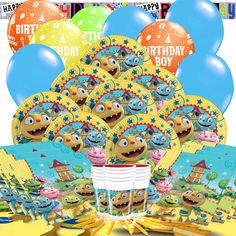 Henry Hugglemonster Pack - Deluxe SAVE 10% £19.49 For 16 Party Favors Ideas, Party Decorations Balloons, Decorations Balloons, Favors Ideas, 1st Bday Ideas, 1st Birthday Party Ideas