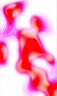 an abstract image of red and pink shapes