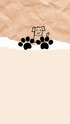 a drawing of a dog sitting in the sand with rocks on it's side