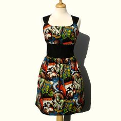 Hollywood Monsters, Vestidos Pin Up, Horror Clothes, Pinup Style, Horror Monsters, Rockabilly Pin Up, Pin Up Dresses, Rockabilly Dress, Psychobilly