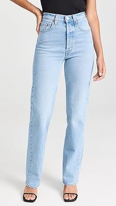 Levi's Ribcage Full Length Jeans | Shopbop Levi's Ribcage, Ribcage Jeans, Levis Outfit, Full Length Jeans, Levis Ribcage, American Workwear, Winter Capsule Wardrobe, Rib Cage, Bottom Clothes