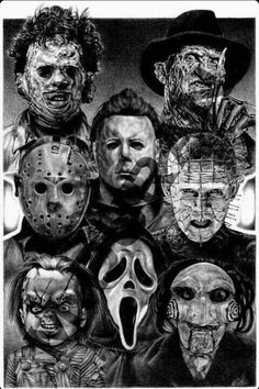 a group of people with masks on their faces