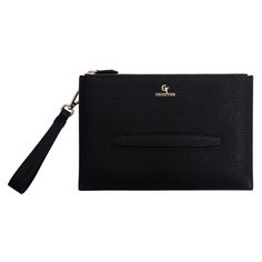 "This clutch bag combines the timeless elegance of black leather with exquisite golden details, making it a versatile accessory suitable for various occasions. 🏷️ DETAILS: * Made of 100% Genuine Leather * Handmade with Unique Design * Material: Genuine leather * Color: Black * Metal: Stainless steel - Gold plated * Delivered in Presentation Box * Size: 28 x 18 cm 💼 Organized Elegance: Keep your essentials organized and within reach. The clutch's thoughtfully designed compartments make it easy to access what you need, when you need it. 🎁 The Perfect Gift: Whether it's a birthday celebration or a special occasion, this clutch is a sophisticated and thoughtful gift that adds a touch of luxury to everyday life. 🌟 Elevate Your Style: Carry your essentials in sophistication and confidence. O Luxury Black Pouch With Zipper Closure, Black Leather Formal Pouch, Elegant Clutch Coin Purse With Zipper, Elegant Zipper Closure Coin Purse Clutch, Classic Business Pouch With Zipper Closure, Classic Black Business Pouch, Black Clutch With Interior Card Slots For Business, Business Clutch With Interior Card Slots In Black, Black Business Clutch With Interior Card Slots