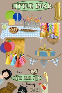 an image of a little bear birthday party