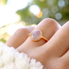 18k Gold Vermeil Ring, Gold Plated 925 Sterling Silver Handmade Ring, Rainbow Moonstone Gold Vermeil Ring, Gold Filled Ring, Handmade Ring 💎Gemstone: Rainbow Moonstone 💎Material : 925 Sterling Silver 💎Stone Type : Natural 💎Ring Size : All Size Available 💎Quality: AAA Vintage Solid Silver large Boho Designs Our Handmade Jewelry: ✔️have 15 days return policy 💌 Shipping information All Our Jewelry Is Carefully Shipped With Track Number.... Minimalist Gold Amethyst Ring, Gold Moonstone Ring With Natural Stones For Anniversary, Gold Moonstone Ring With Natural Stones, Gold Minimalist Amethyst Ring For Gift, Minimalist Gold Amethyst Ring For Gift, Gold Moonstone Cabochon Ring In Sterling Silver, Gold Crystal Ring With Natural Stones, Gold Moonstone Promise Ring With Natural Stones, Anniversary Gold Crystal Ring With Natural Stones