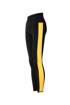 TVA Leggings are made from a high quality custom woven Twin-Flex™ fabric that is thick stretchy and durable, perfect for either cheering on your favorite team or working out in style and comfort. With distinguishable team colors and markings, Twin Vision allows you to feel a part of the game. Put on for your team! FEATURES Material: Twin-Flex™ (88% nylon 12% spandex) Full length Hidden waistband pocket for storing small items Fitted: snug to the body Medium rise waistband gives coverage & suppor Stretch Sweat Resistant Activewear For Sports, Stretch Sportswear Activewear For Sports Events, Stretch Sportswear For Sports Events, Stretch Activewear For Sports Events, Sporty Stretch Pants With Go-dry, Stretch Workout Pants With Elastic Side Panels, Stretch Workout Pants, High Stretch Sportswear Bottoms For Sports Events, Sportswear Bottoms With Side Stripes And Stretch