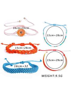 Sku CY-!31327 Material Non-woven Fabric Feature Split-joint , Multi-Colored Occasion Going out , Casual , Vacation , Bohemia , Beach Type Bracelet Accessories Color Style A,Style B Size FREE SIZE Size chart: Please consult the size chart we provide for this item's measurements to help you decide which size to buy. Please note: There may be 1-3cm differ due to manual measurement. CMINCH Perimeter FREE SIZE 15-31 Trendy Woven Beaded Bracelets For Beach, Trendy Woven Beaded Bracelet For Beach, Handmade Casual Braided Bracelets, Casual Handmade Braided Bracelets As Fashion Accessory, Casual Adjustable Woven Beaded Bracelets, Trendy Multicolor Woven Jewelry, Handmade Casual Braided Bracelet, Adjustable Woven Friendship Bracelets For Summer, Trendy Woven Beaded Bracelets For Summer