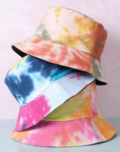 This adorable bucket hat will have you making every day a hat day! She's a beauty in multiple different styles to match your mood any day! 100% cotton, crushable and easy to take on the go. Cute Bucket Hats, Bucket Hat Outfit, Bucket Hat Fashion, Tie Dye Hat, Tie Dye Bucket Hat, Tie Dye Fashion, Hat Day, Trendy Hat, Tie Dye Outfits