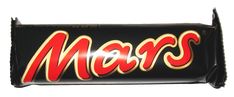 mars chocolate bar with the word mars on it