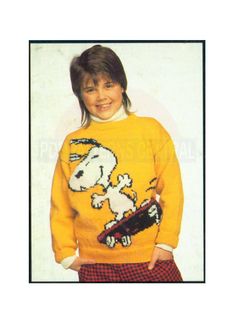 Vintage Knitted Snoopy Sweater Pattern Instant Download PDF 3 pages Pattern to create a colorful sweater with a Snoopy motif The pattern consists of 3 pages, one of which is a picture of the end result. Materials and measurements: see picture 2. Our PDFs are watermarked. Free PDF reader software can be downloaded from either www.adobe.com or www.foxitsoftware.com All sales of instant download PDF patterns are final. For more out of print and contemporary patterns: patternscentral.etsy.com Looking for more vintage patterns? Visit the pattern section of our sister page: oakeycreekvintage.etsy.com For even more sewing, knitting, crochet, macrame and other craft patterns -both PDF and paper-, visit us at: www.patternscentral.com.au. Snoopy Sweater, Raglan Sleeve Sweater, Pdf Patterns, Craft Patterns, Vintage Knitting, Sweater Pattern, Cozy Sweaters, Knit Patterns, Vintage Patterns