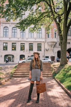 Gal Meets Glam Ruffled Plaid Mini Skirt - Polo Ralph Lauren jacket c/o, Vince sweater, J.Crew skirt, Tory Burch boots, & Dragon Diffusion tote Polo Ralph Lauren Jacket, Black And White Coat, Tory Burch Boots, Julia Berolzheimer, Ralph Lauren Jacket, Houndstooth Skirt, Gal Meets Glam, Fashion Attire, Plaid Mini Skirt