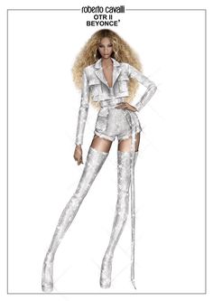 Sketch OTR II Beyonce Art, Silhouette Mode, Fashion Illustration Dresses, Dress Design Sketches