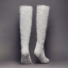 Properties: Wear them as: ✨ Ultra Warm ✨ Boot socks ✨ Odor Resistant ✨ Camping socks ✨ Wick Moisture ✨ Sleeping socks ✨ Thermoregulating ✨ Lounge wear About this Pattern: Sometimes all you need is peace and tranquility with a touch of romance thrown in. Our Misty Romance knee-high socks are for those who enjoy the small pleasures of life...Morning fog swirling through a meadow, a quiet autumn lake reflecting the fluffy clouds from above, or the sound of gently falling rain... These magical and r Clouds From Above, Angora Socks, Sleeping Socks, Camp Socks, Small Pleasures, Romantic Themes, Morning Fog, Autumn Lake, Bed Socks