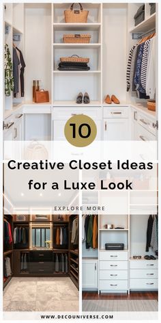 Maximize closet space while adding elegance with these 10 modern designs perfect for any home in need of stylish organization. Closet Color Palette, Maximize Closet Space, Creative Closets, Wardrobe Systems