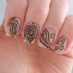 Henna Nail Art, Different Nail Designs, Get Nails, Fabulous Nails